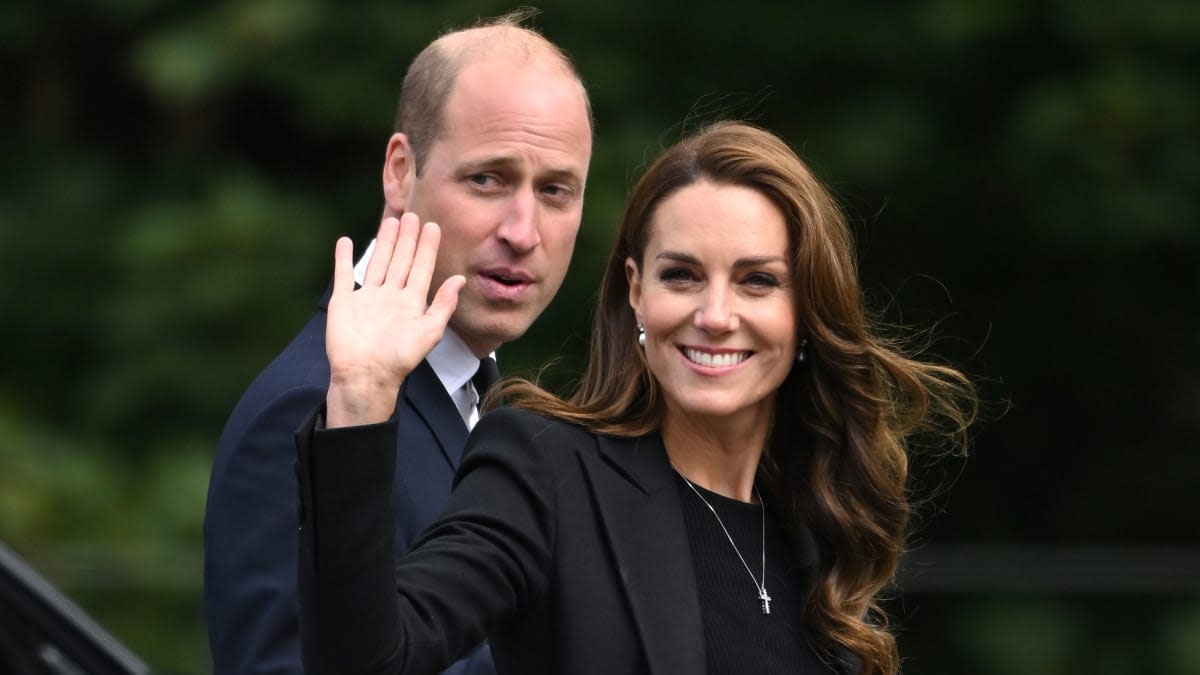 See William and Kate's first solo performance as the Prince and ...