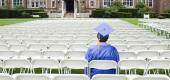 A college graduate sits alone (Getty Images)