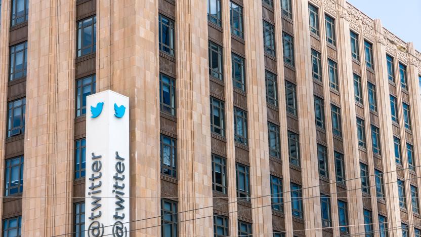 August 10, 2019 San Francisco / CA / USA - Twitter headquarters in downtown San Francisco