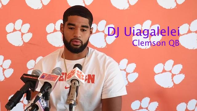 Clemson football quarterback DJ Uiagalelei eye opening plays back up continued team support