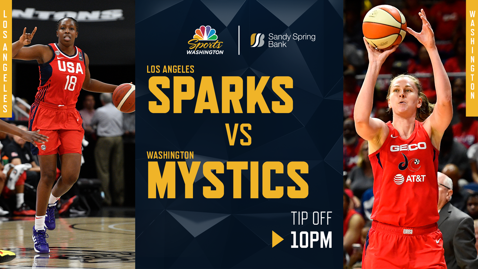 Mystics vs sparks