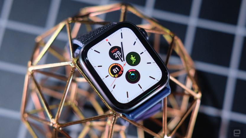 Apple Watch Series 5 with Meridian face
