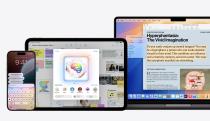 iPhone, iPad and MacBook showing Apple Intelligence integration