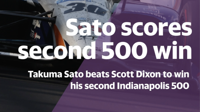 Takuma Sato beats Scott Dixon to win his second Indianapolis 500