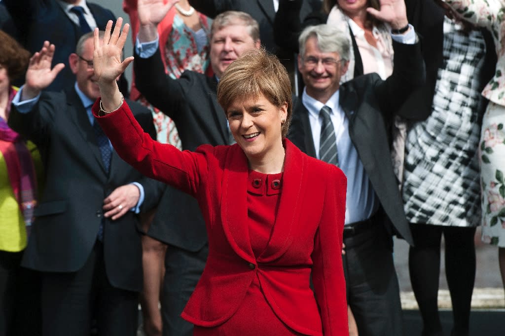 Scottish MPs celebrate election success with anti ...