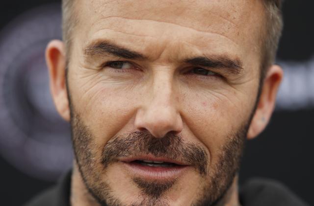 FORT LAUDERDALE, FLORIDA - FEBRUARY 25:  Owner and President of Soccer Operations David Beckham addresses the media ahead of Inter Miami CF's inaugural match on March 1st against LAFC, during media availability at Inter Miami CF Stadium on February 25, 2020 in Fort Lauderdale, Florida. (Photo by Michael Reaves/Getty Images)