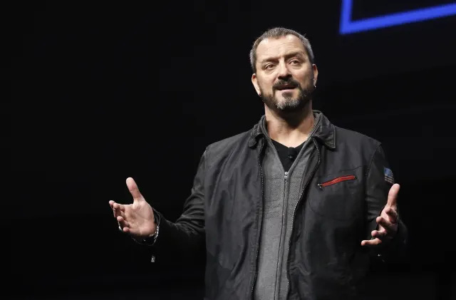 Chris Metzen of Blizzard Entertainment speaks during the PlayStation 4 launch event in New York, February 20, 2013. REUTERS/Brendan McDermid (UNITED STATES - Tags: BUSINESS SCIENCE TECHNOLOGY)