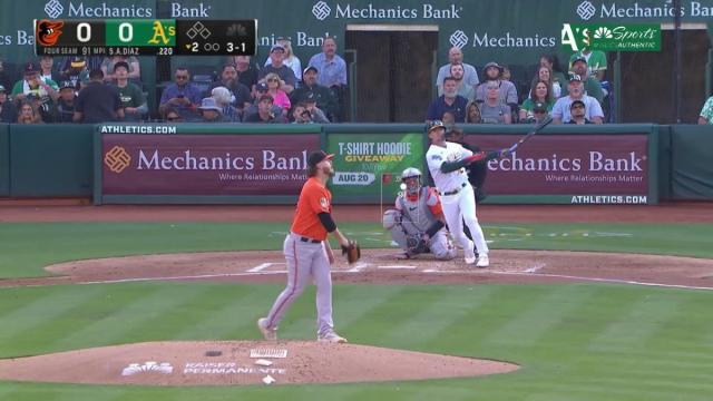 Aledmys Díaz powers A's with pair of homers against Orioles