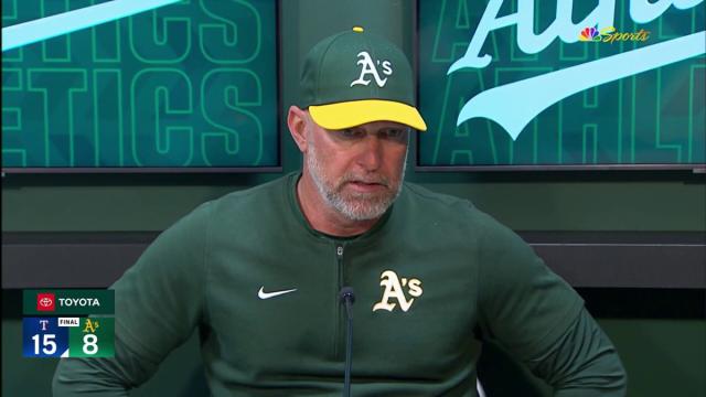 Kotsay provides update on Hernáiz's ankle injury following A's loss to Rangers