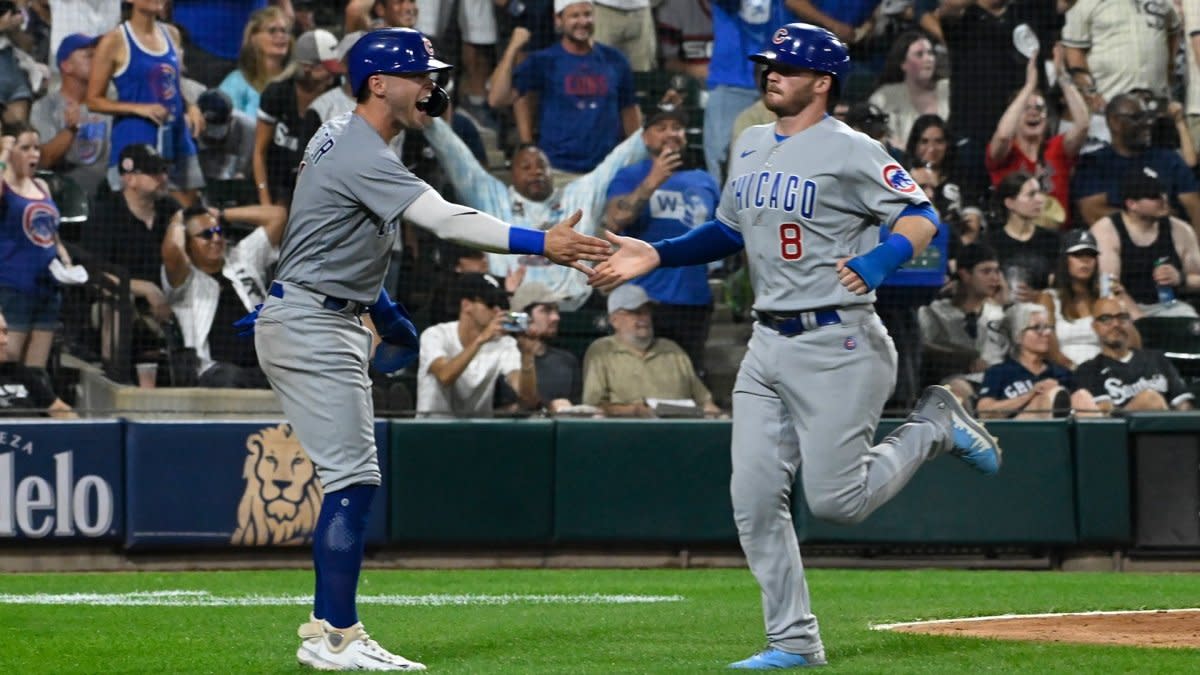 Cubs' Happ hits Cardinals catcher Contreras in head with follow-through,  then gets hit by pitch