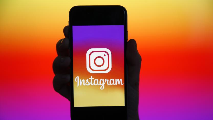 PARIS, FRANCE - DECEMBER 26: In this photo illustration, the Instagram logo is displayed on the screen of an iPhone on December 26, 2019 in Paris, France. Instagram is an application, a social network and a photo and video sharing service founded and launched in October 2010 by the American Kevin Systrom and the Brazilian Michel Mike Krieger. (Photo by Chesnot/Getty Images)