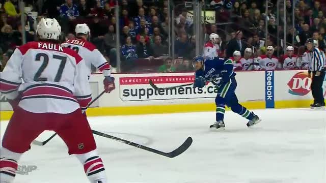 Tanev's shot has eyes as it beats Peters