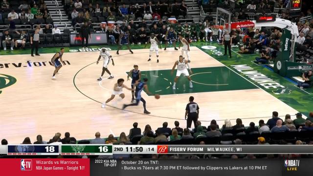 Brandon Clarke with a dunk vs the Milwaukee Bucks