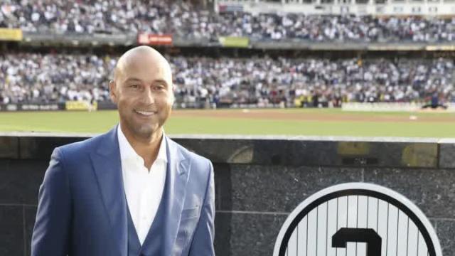 Derek Jeter's number retirement ceremony was peak Yankees