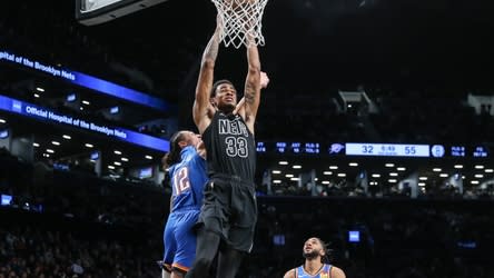 Nets snap five-game losing streak with 124-115 win over Thunder