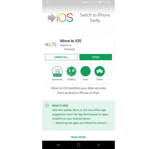 Download the move to iOS app.