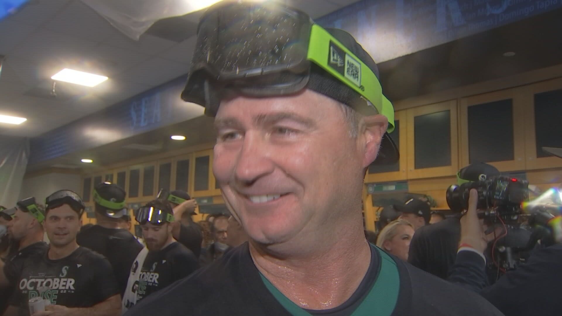 Inside the Mariners' clubhouse for a playoff-clinching celebration 21 years  in the making