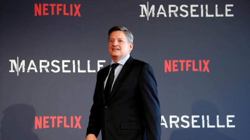 Netflix chief content officer Ted Sarandos poses on the red carpet at the French premiere of Netflix's TV series "Marseille" in Marseille, France, May 4, 2016. REUTERS/Jean-Paul Pelissier 