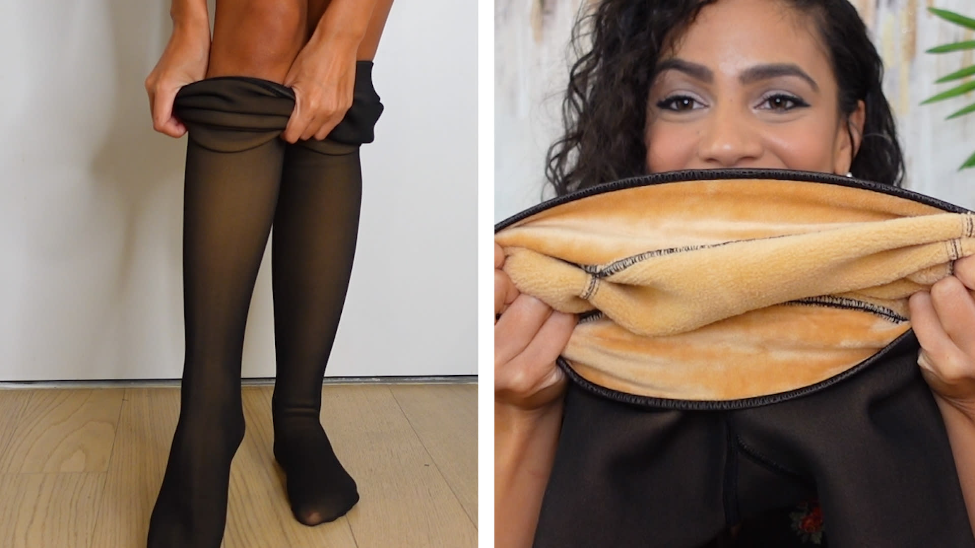 Faux sheer tights are the winter fashion staple that claims to keep you warm  yet stylish