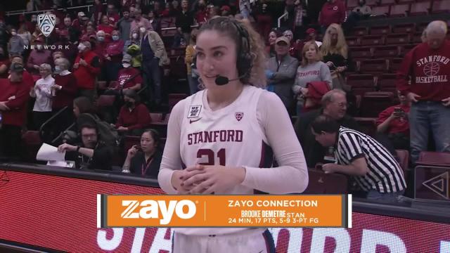 Stanford’s Brooke Demetre recaps career day against No. 23 Gonzaga