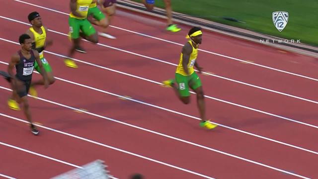 Oregon sprinter Cravon Gillespie takes home Pac-12 Men's Track Athlete of the Year accolades