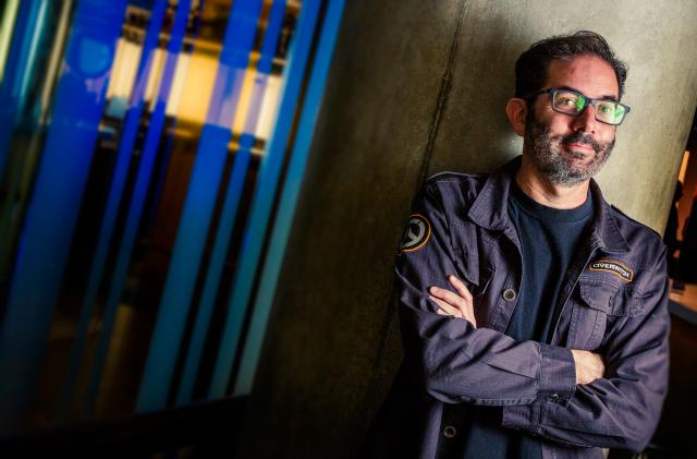 LONDON, UNITED KINGDOM - APRIL 5: Portrait of American video games developer Jeff Kaplan, photographed at the W London hotel in London on April 5, 2017. Kaplan is best known for his work on video game franchises Destiny and World Of Warcraft. (Photo by James Sheppard/Edge Magazine/Future via Getty Images) 