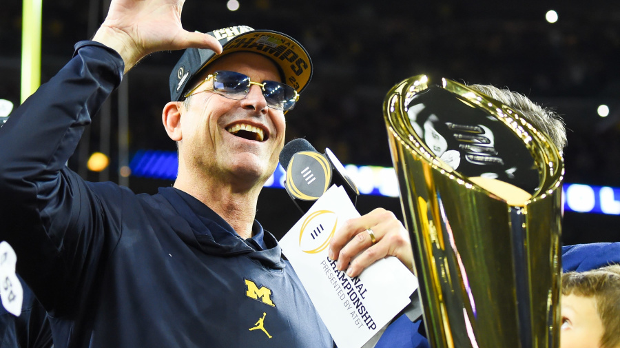 Yahoo Sports - Harbaugh told his players if they went undefeated he would get