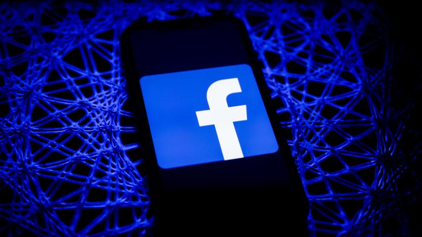 Facebook logo displayed on iPhone screen is seen in this illustration photo taken in Poland on February 8, 2021. Facebook reacted negatively to Apple's privacy policy changes. (Photo illustration by Jakub Porzycki/NurPhoto via Getty Images)