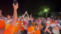 College World Series celebration at Vol Village