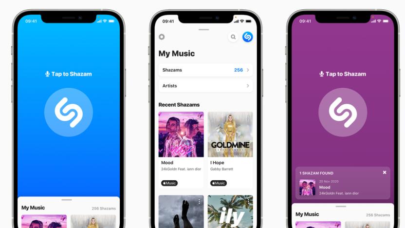 Shazam iOS redesign