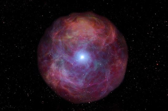 Scientists see a red giant star go supernova for the first time.