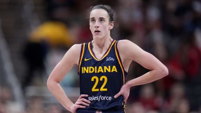 Associated Press - Indiana Fever guard Caitlin Clark (22) stands on the court in the second half of a WNBA basketball game against the New York Liberty, Thursday, May 16, 2024, in Indianapolis. (AP Photo/Michael Conroy)