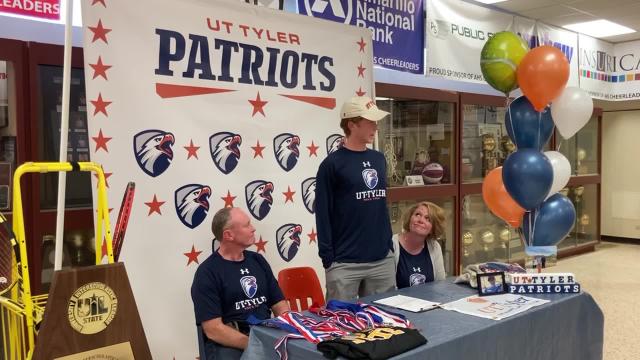 Amarillo High's Wade Bryant talks about signing to play tennis for UT Tyler