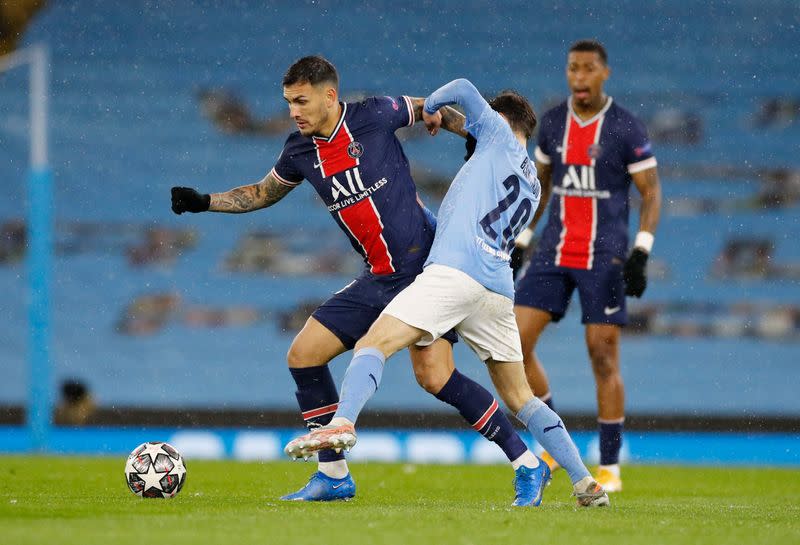 Soccer Psg Players Claim Referee Swore At Them In Man City Defeat