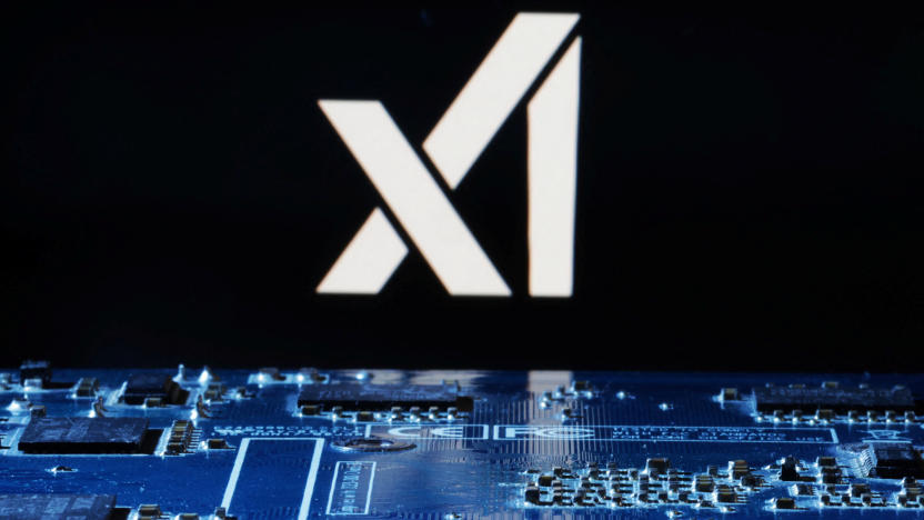 FOTO DE ARCHIVO: El logotipo de xAI se ve cerca de la placa madre de un computador en esta ilustración tomada el 8 de enero de 2024. REUTERS/Dado Ruvic/Ilustración/Archivo