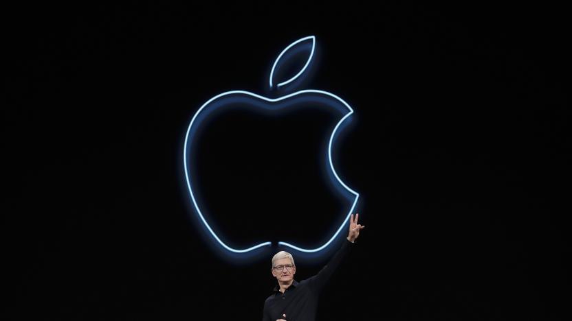 Apple CEO Tim Cook waves after speaking at the Apple Worldwide Developers Conference in San Jose, Calif., Monday, June 3, 2019. (AP Photo/Jeff Chiu)