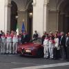 Fca, Marchionne ed Elkann presentano la Alfa Romeo Giulia a Renzi