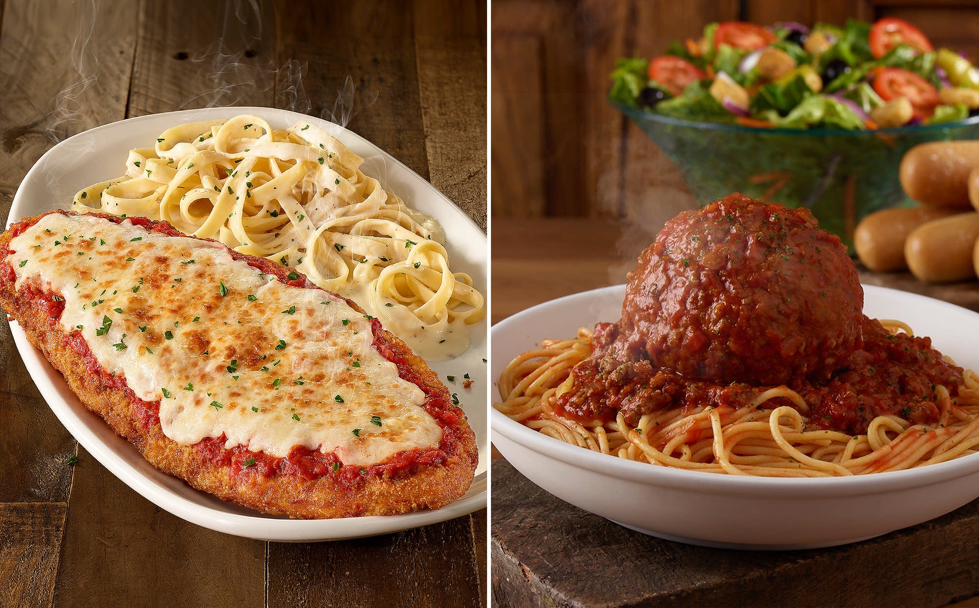 Olive Garden Adds New 'Giant Classics' to the Menu Including an 11Inch