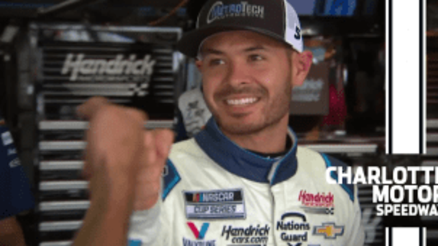 Larson after winning Charlotte’s Busch Pole Award: ‘Never been that great in a 600’