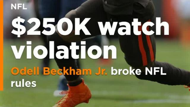 Odell Beckham Jr. violated NFL rules while wearing $250K watch