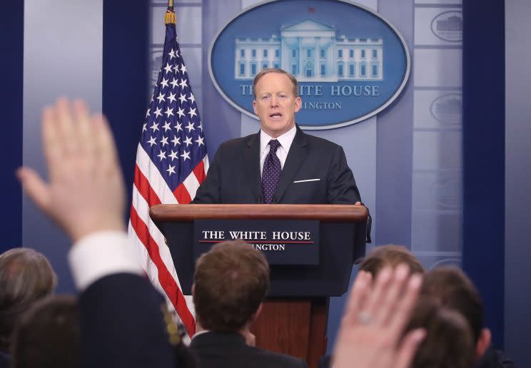 Sean Spicer knocks critics of his ‘spirited back-and-forth’ with April Ryan