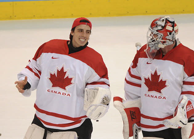 Znalezione obrazy dla zapytania marc-andre fleury gold olympic medal