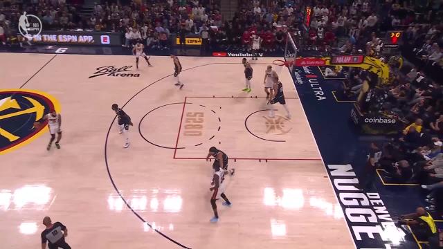 Max Strus with a deep 3 vs the Denver Nuggets