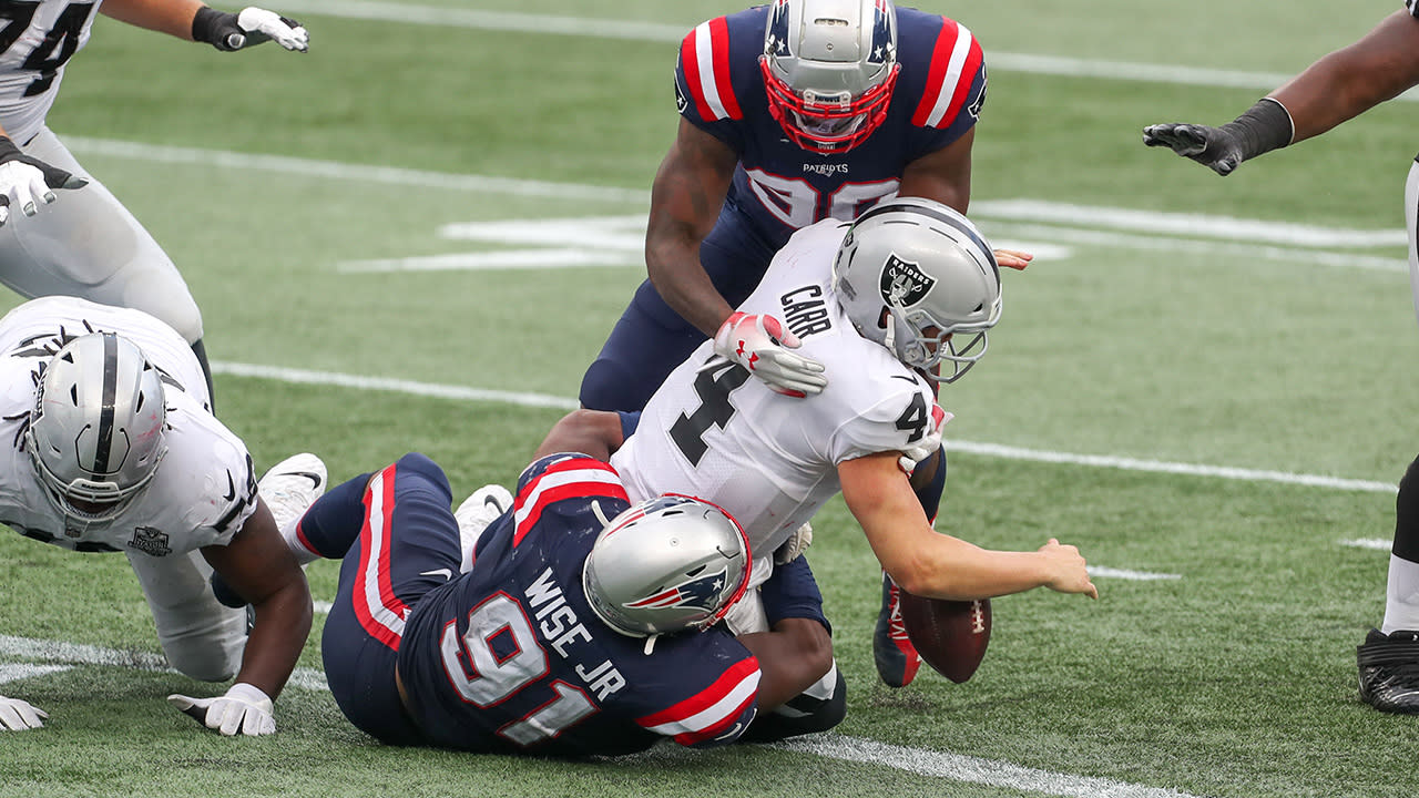 Raiders report card: Grades for offense, defense in loss vs. Patriots