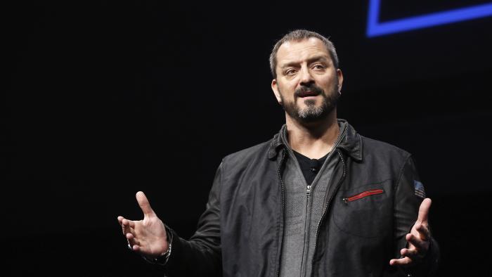 Chris Metzen of Blizzard Entertainment speaks during the PlayStation 4 launch event in New York, February 20, 2013. REUTERS/Brendan McDermid (UNITED STATES - Tags: BUSINESS SCIENCE TECHNOLOGY)