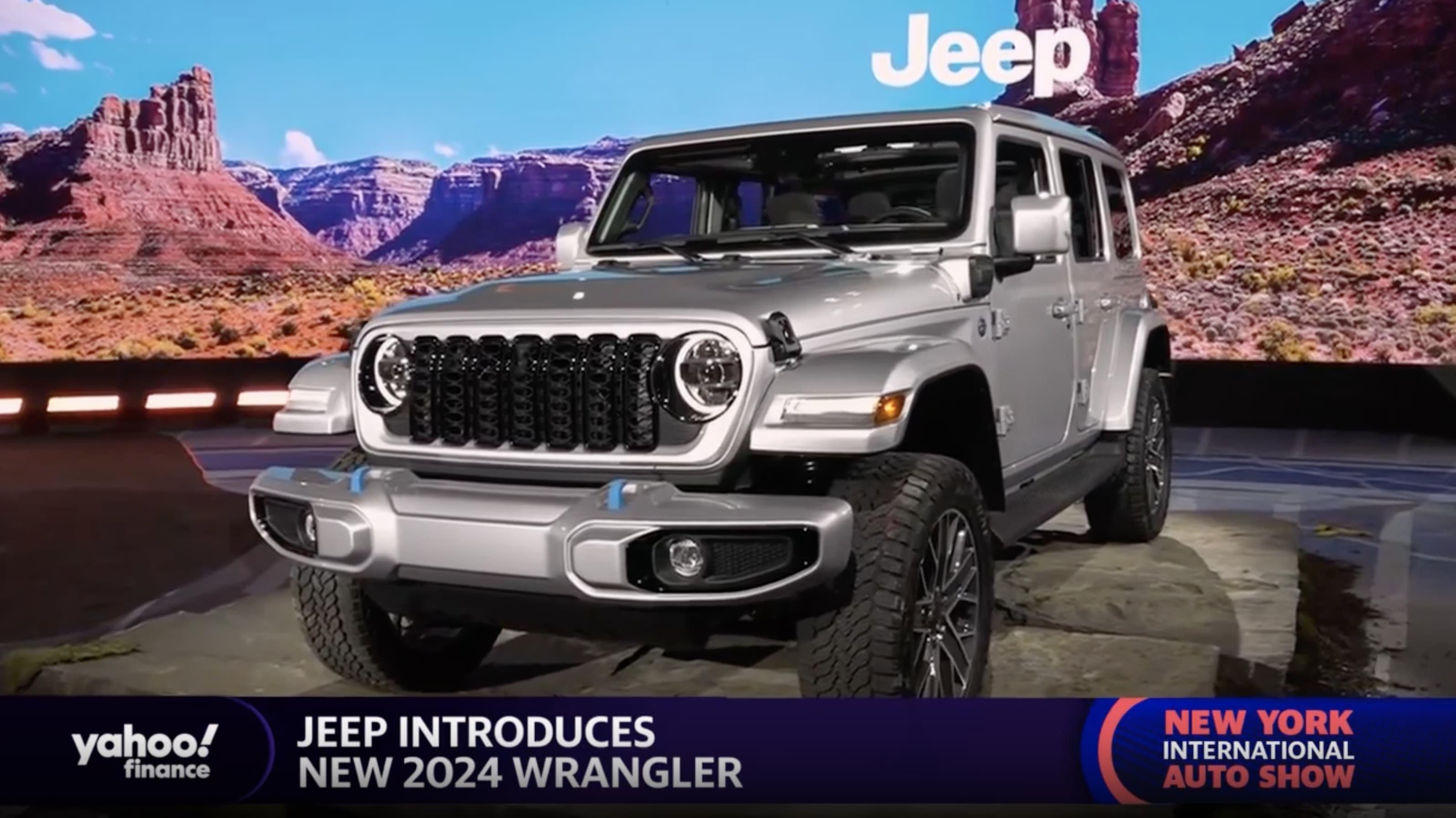 New York Auto Show sees unveils of new Jeep Wrangler, Ford Mustang Dark  Horse