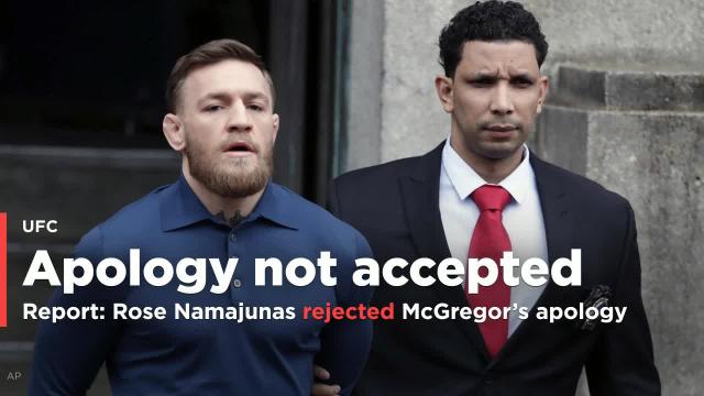 Report: Conor McGregor tried to apologized to UFC champ Rose Namajunas, but she rejected it