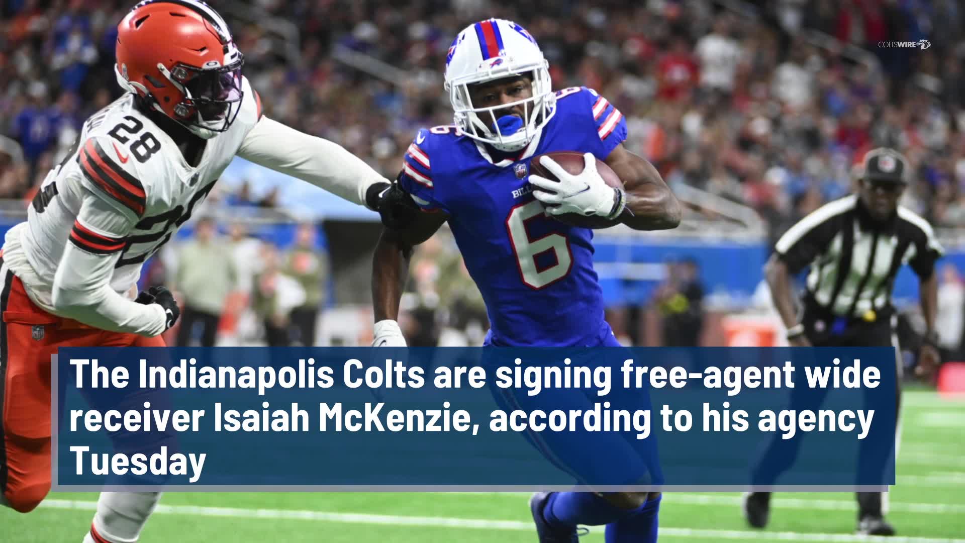 Colts Re-Signing WR Isaiah McKenzie 