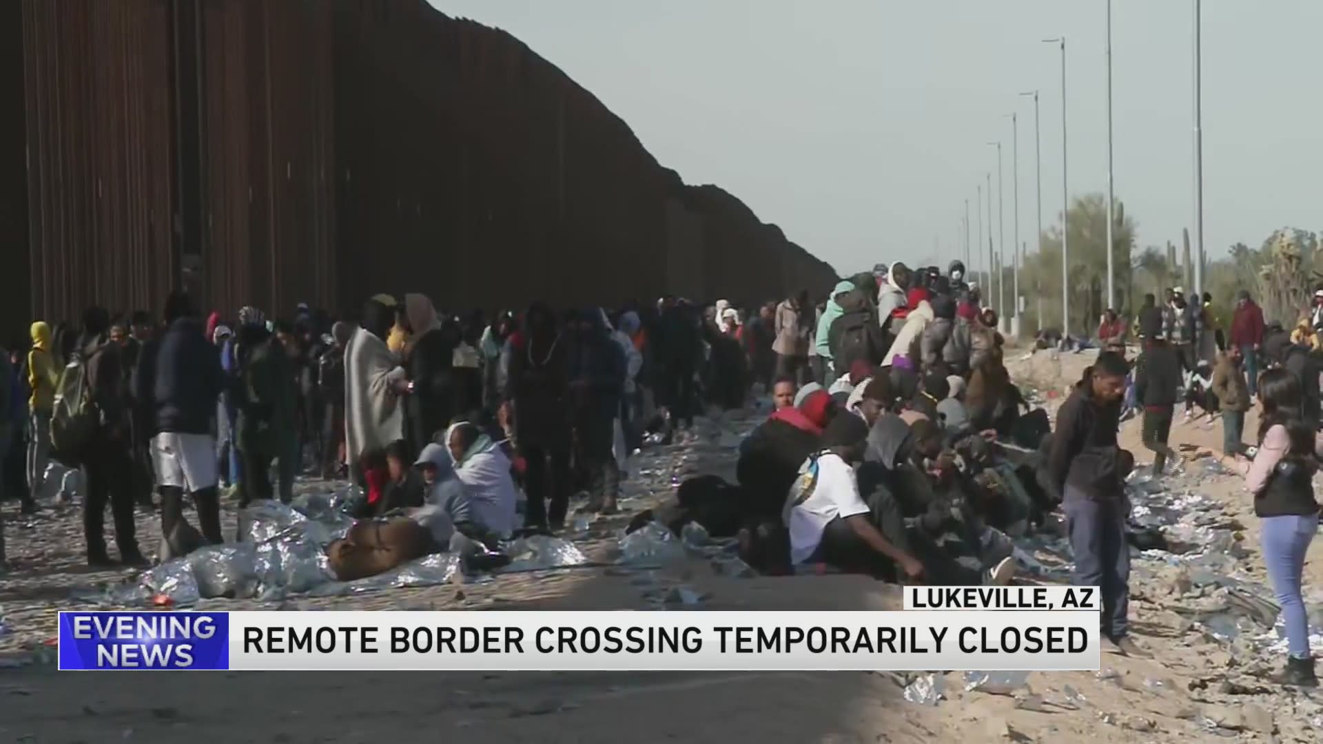 US closes border crossing to vehicles and limits traffic at