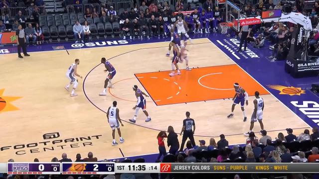 Keegan Murray with an assist vs the Phoenix Suns